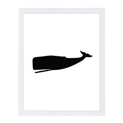 Black Whale by Jetty Printables Framed Print - Americanflat