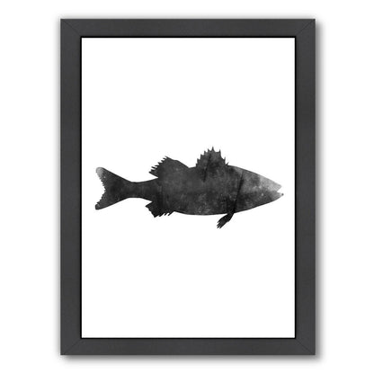 Black White Faded Sea Bas by Jetty Printables Framed Print - Americanflat