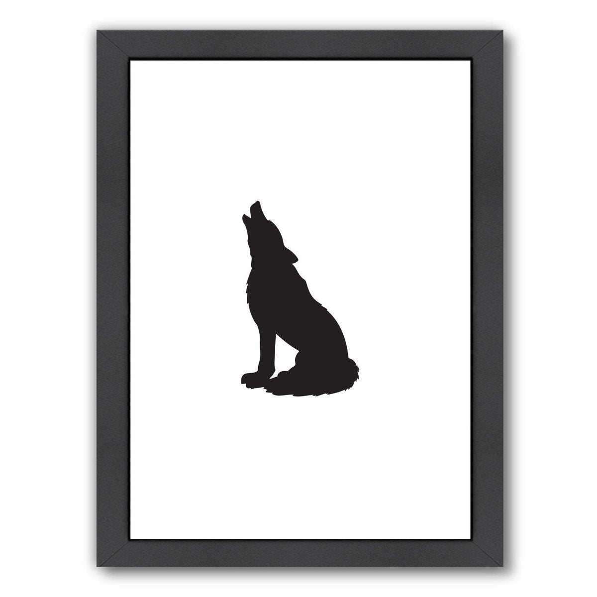 Black Wolf by Jetty Printables Framed Print - Americanflat