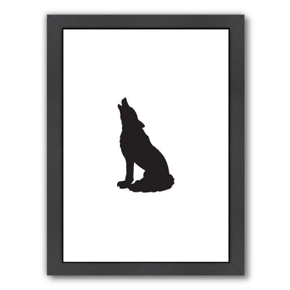 Black Wolf by Jetty Printables Framed Print - Americanflat