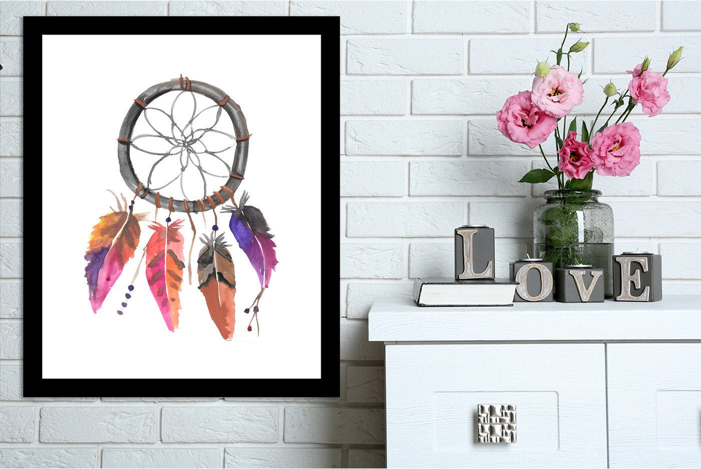 Dream catcher 2 by Jetty Home - Framed Print – Americanflat