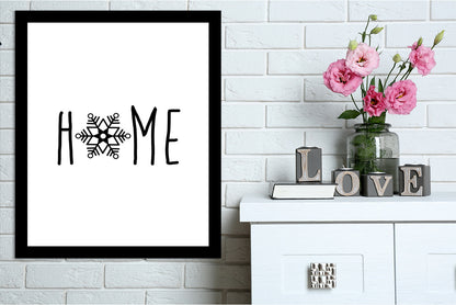 Home Snowflake by Jetty Printables Framed Print - Americanflat