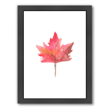 Watercolor 1 Leaf by Jetty Printables Framed Print - Americanflat
