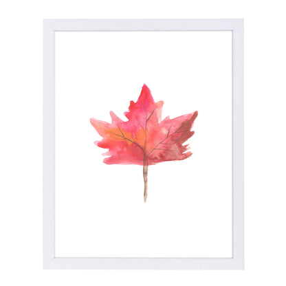 Watercolor 1 Leaf by Jetty Printables Framed Print - Americanflat
