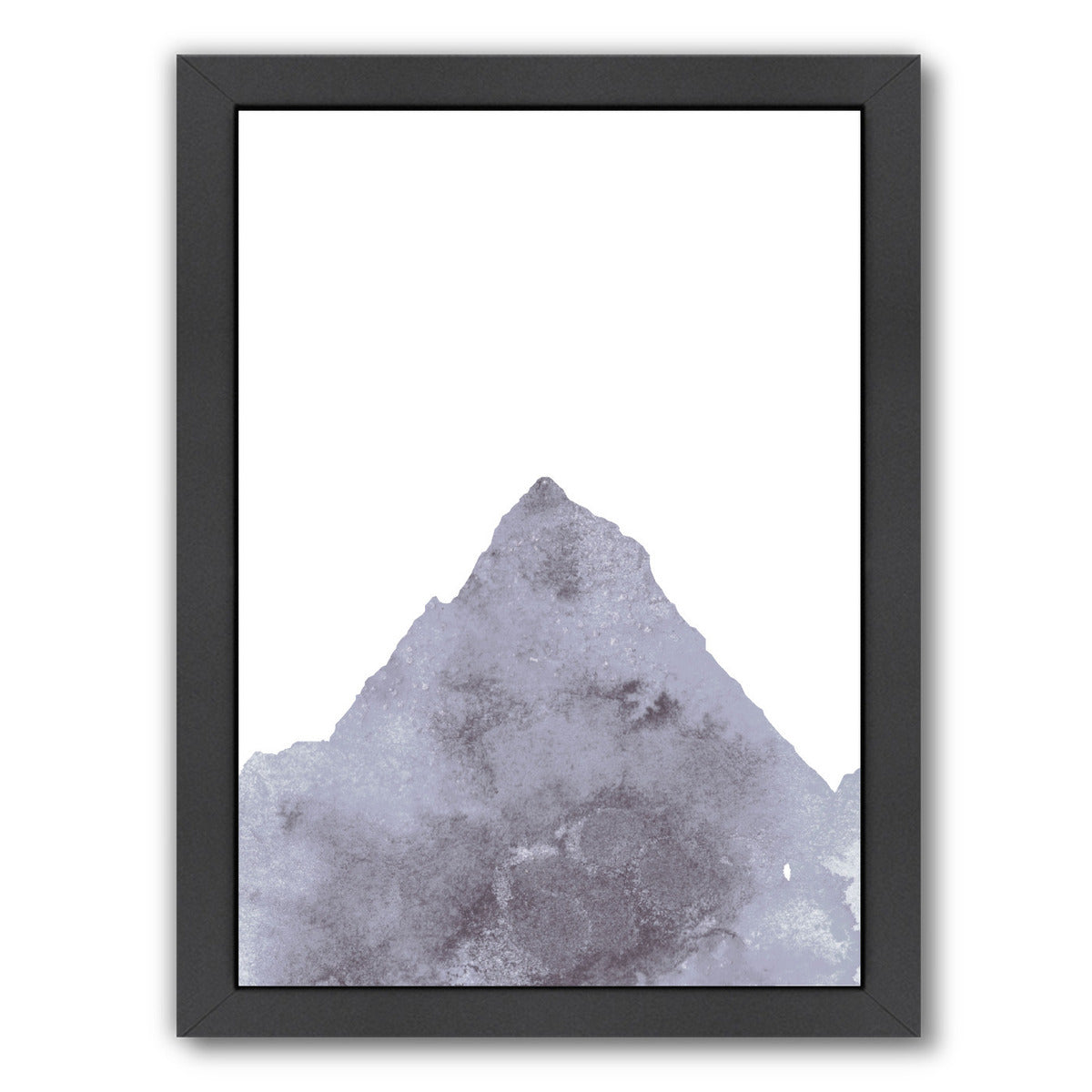 Watercolor Gray Mountain 1 by Jetty Printables Framed Print - Americanflat