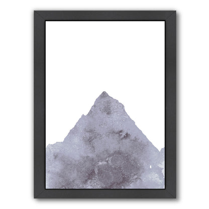 Watercolor Gray Mountain 1 by Jetty Printables Framed Print - Americanflat