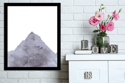 Watercolor Gray Mountain 1 by Jetty Printables Framed Print - Americanflat