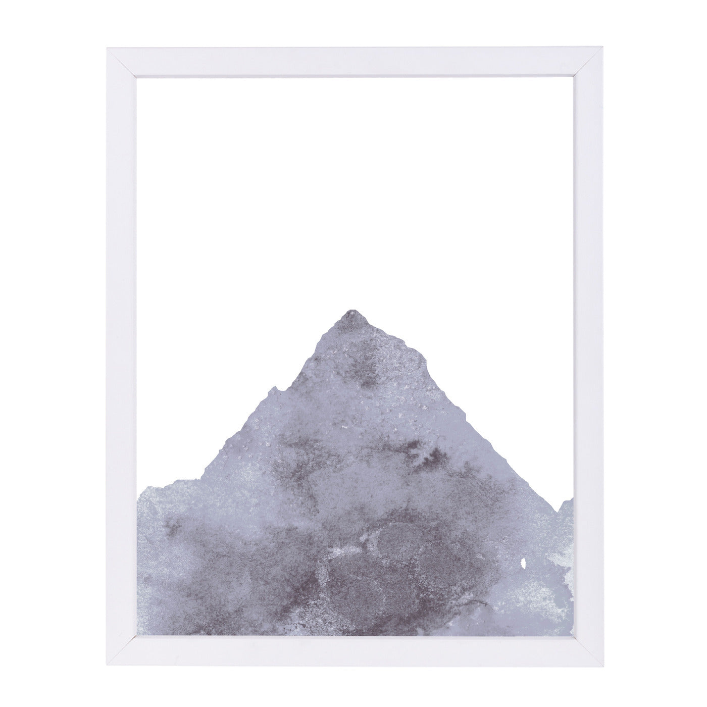 Watercolor Gray Mountain 1 by Jetty Printables Framed Print - Americanflat