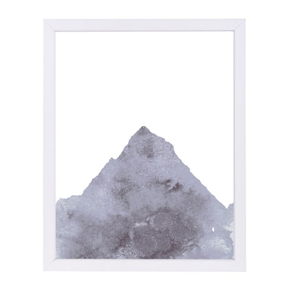 Watercolor Gray Mountain 1 by Jetty Printables Framed Print - Americanflat