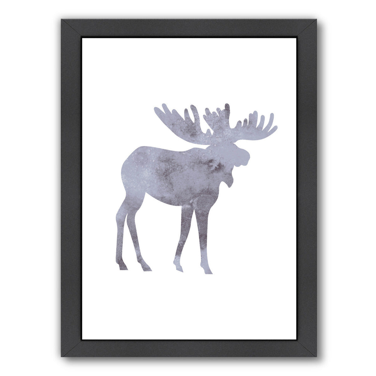 Watercolor Grey Moos by Jetty Printables Framed Print - Americanflat