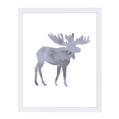 Watercolor Grey Moos by Jetty Printables Framed Print - Americanflat