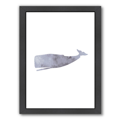 Watercolor Grey Whale by Jetty Printables Framed Print - Americanflat