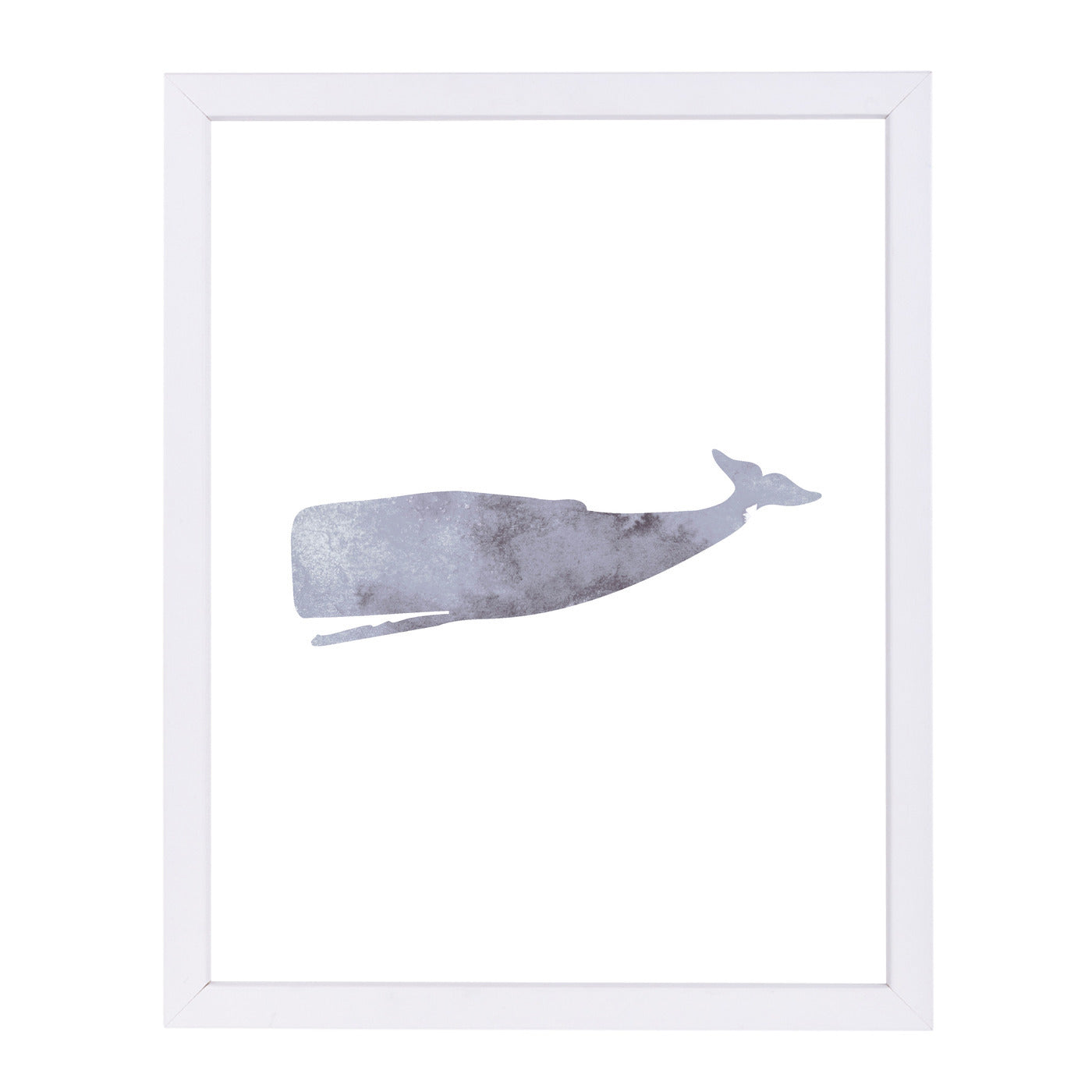 Watercolor Grey Whale by Jetty Printables Framed Print - Americanflat