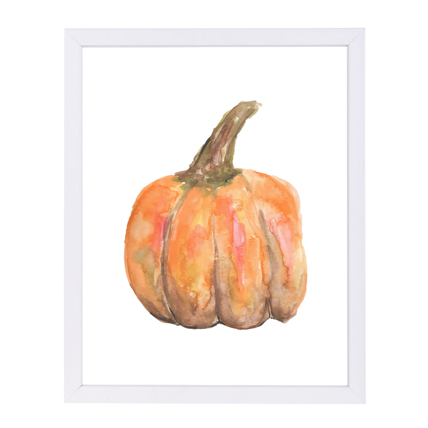 Watercolor Pumpkin by Jetty Printables Framed Print - Americanflat