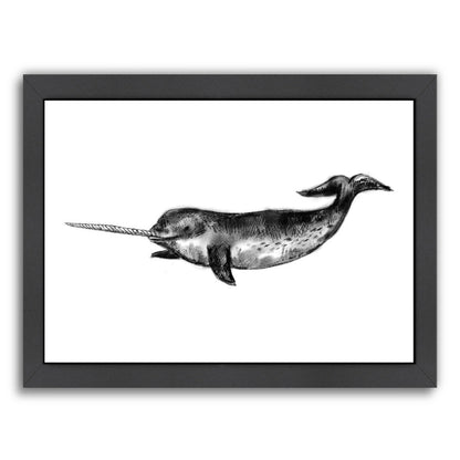 Narwhal Illustration by Jetty Printables Framed Print - Americanflat