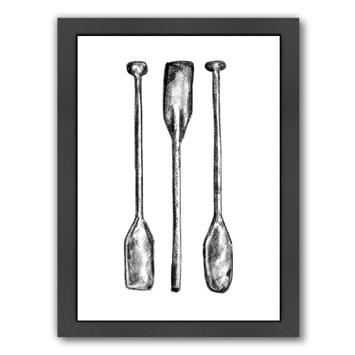 Oar Paddle Illustration by Jetty Printables Framed Print - Americanflat