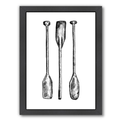 Oar Paddle Illustration by Jetty Printables Framed Print - Americanflat