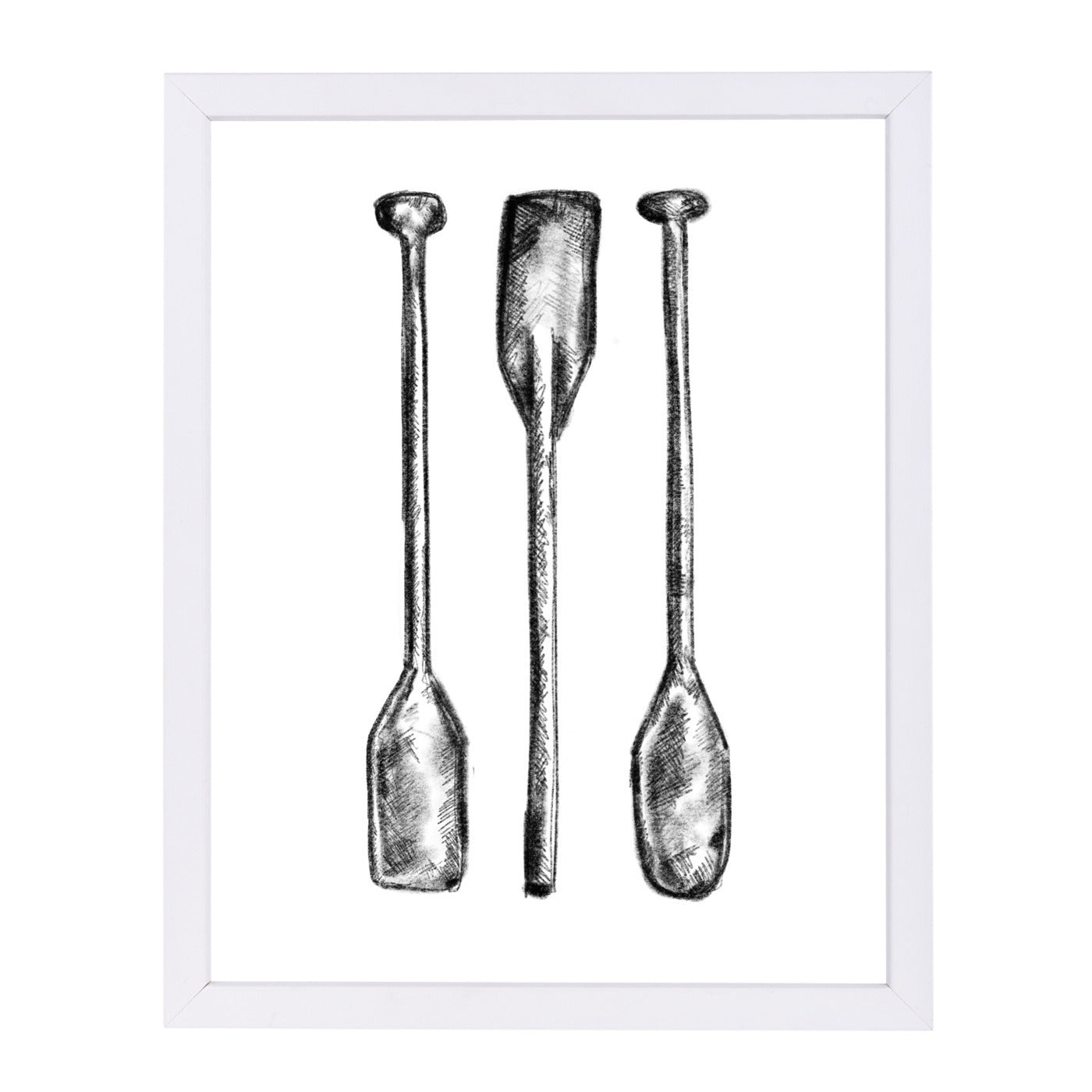 Oar Paddle Illustration by Jetty Printables Framed Print - Americanflat