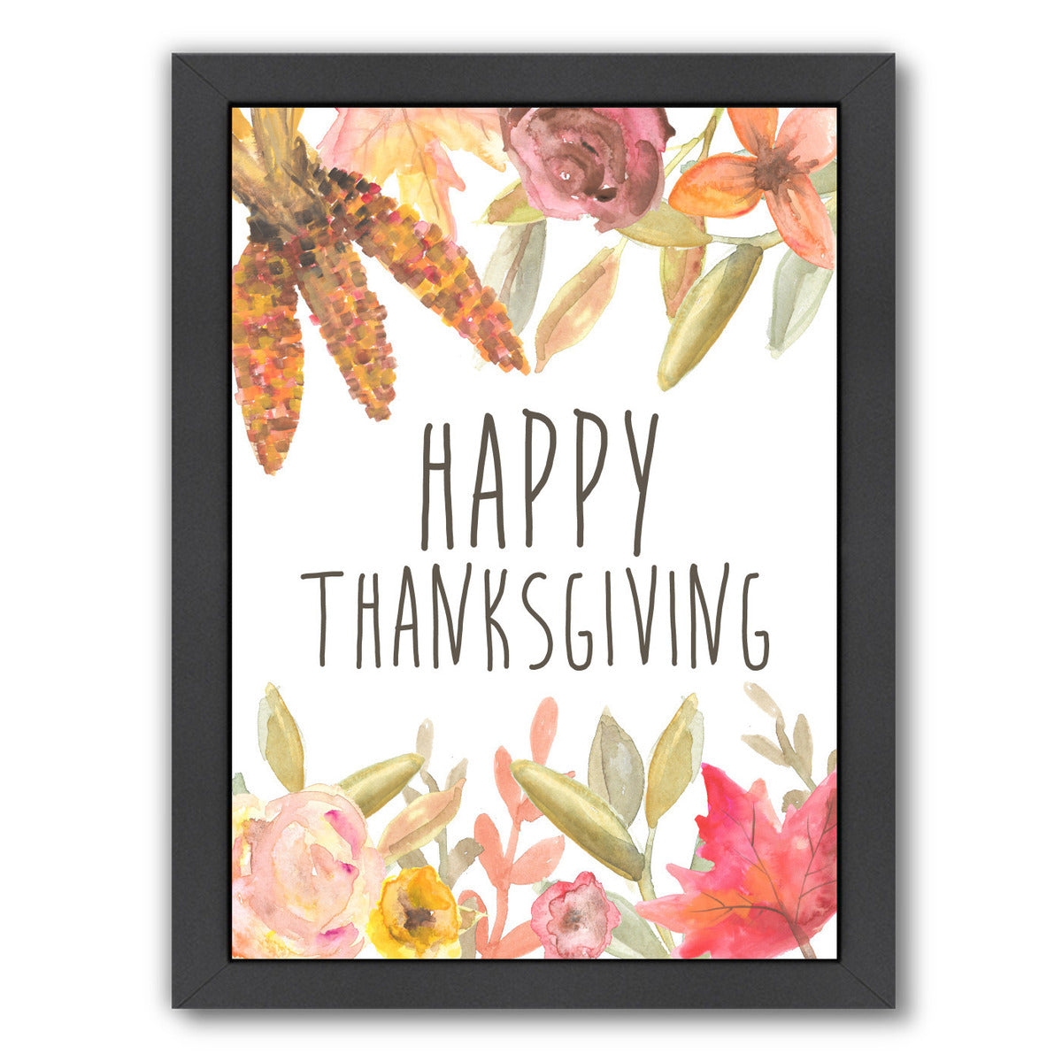 Happy Thanksgiving Festive by Jetty Printables Framed Print - Americanflat