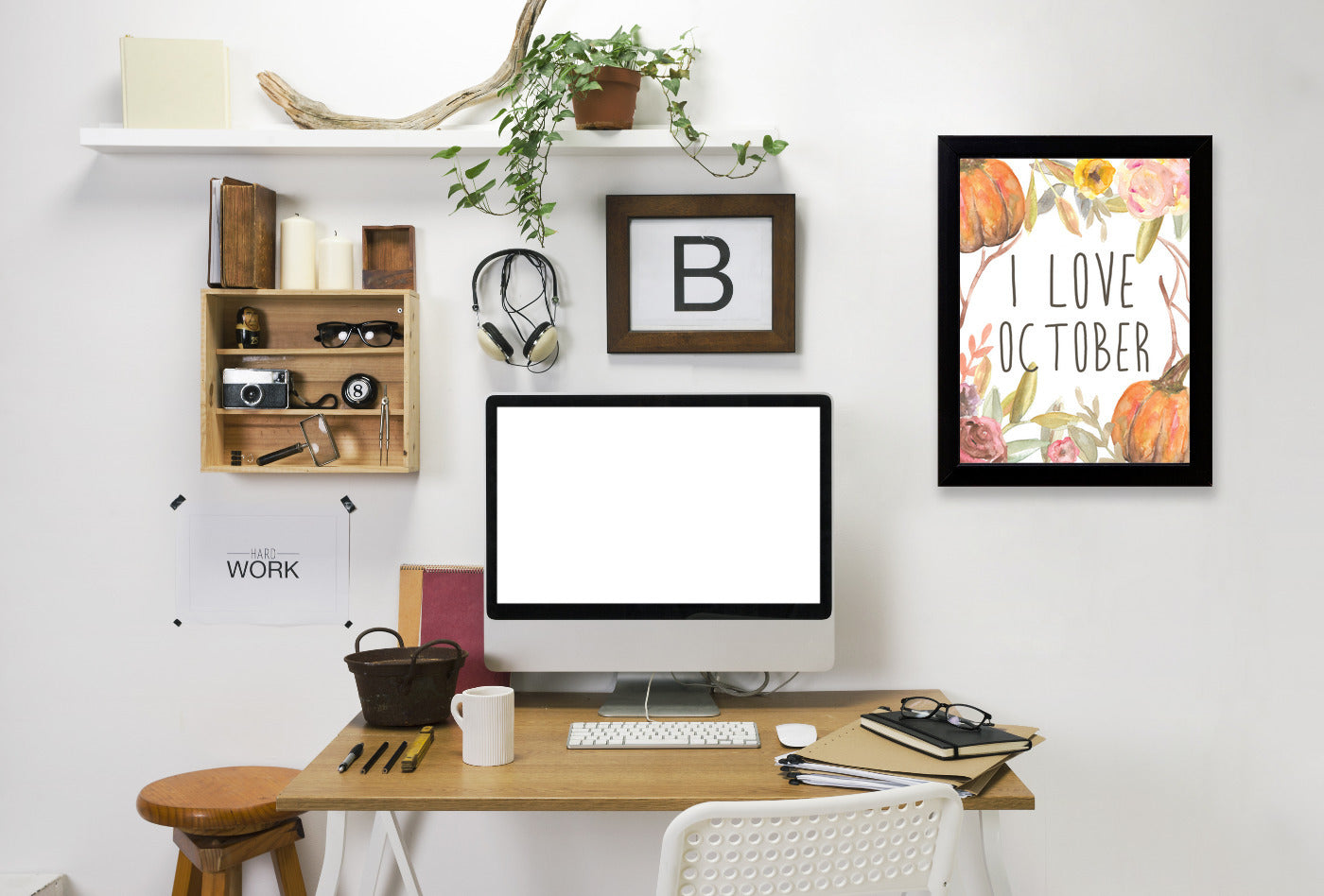 I Love October by Jetty Printables Framed Print - Americanflat