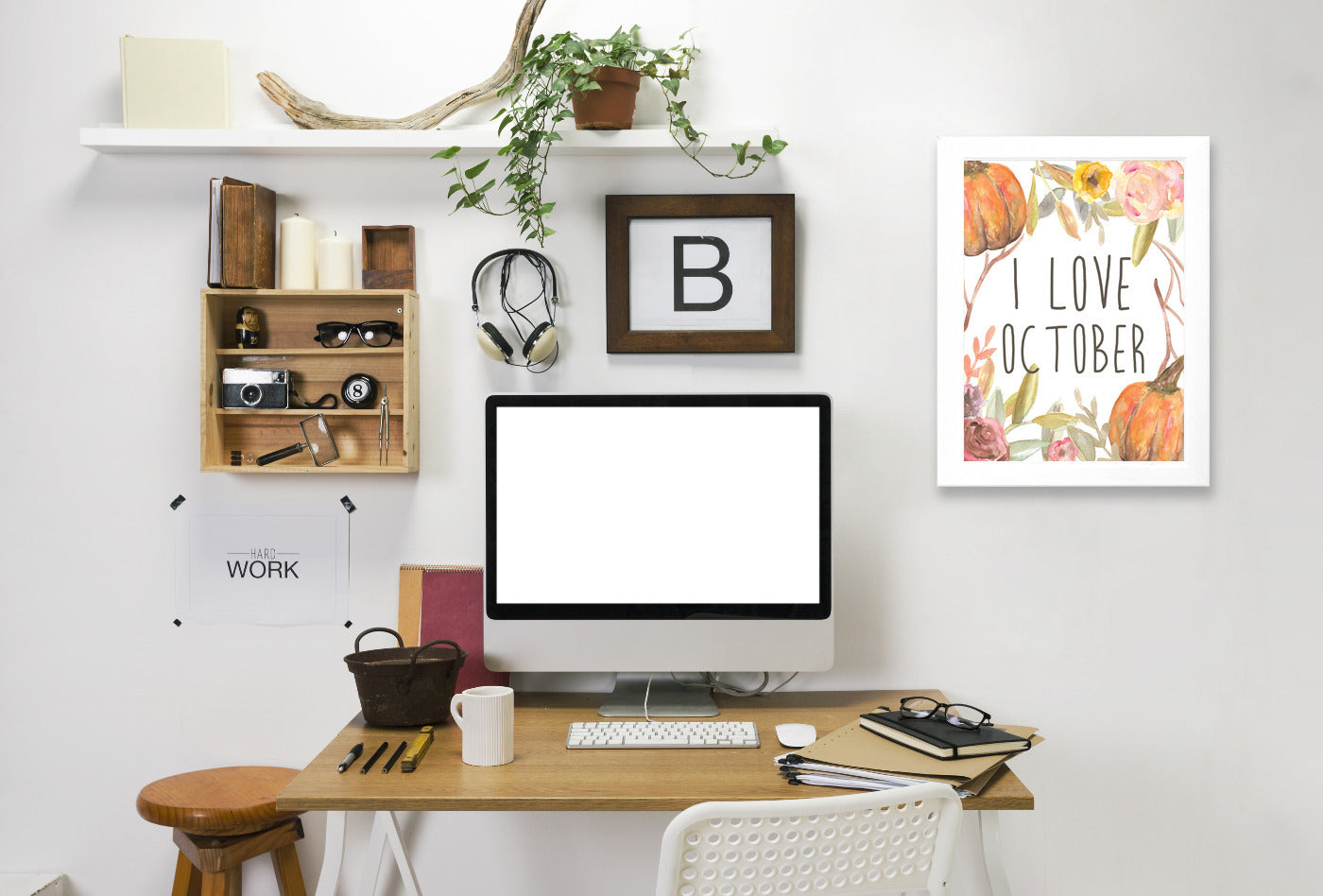 I Love October by Jetty Printables Framed Print - Americanflat