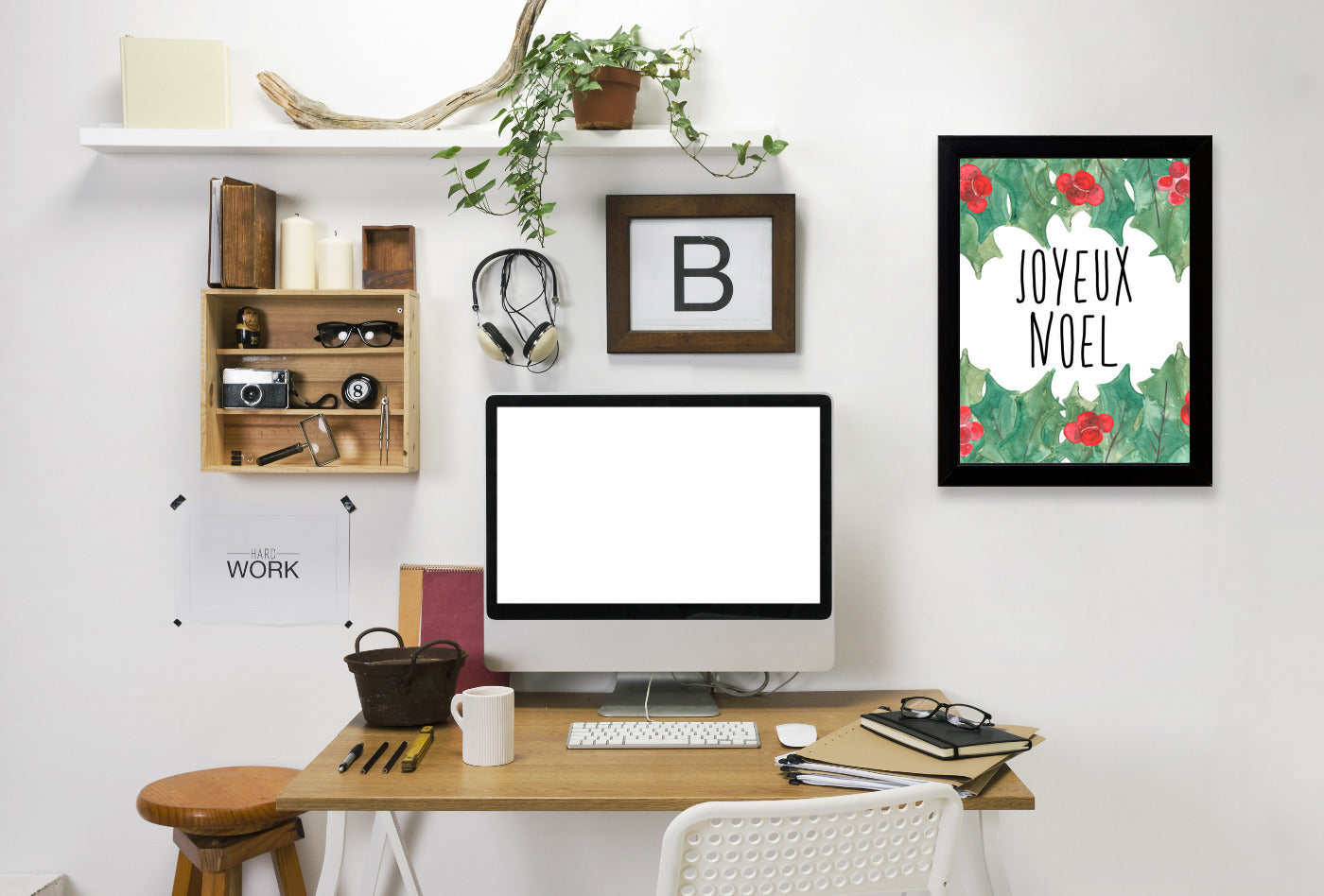 Joyeux Noel by Jetty Printables Framed Print - Americanflat