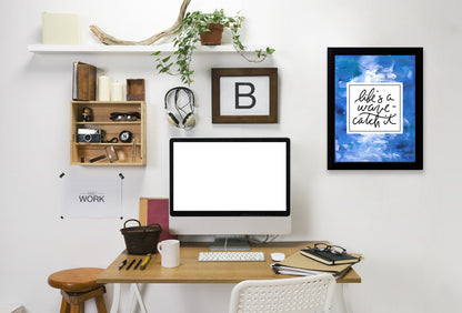 Life S A Wave, Catch It by Jetty Printables Framed Print - Americanflat