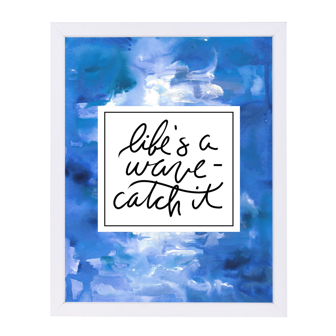 Life S A Wave, Catch It by Jetty Printables Framed Print - Americanflat