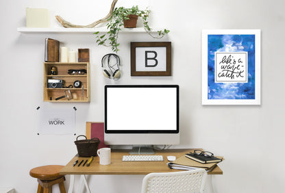 Life S A Wave, Catch It by Jetty Printables Framed Print - Americanflat