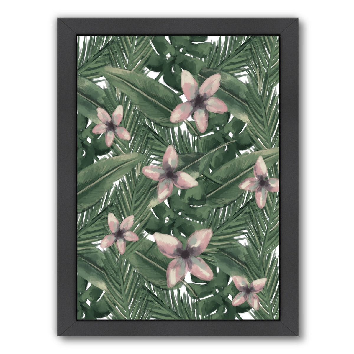 Tropical Botanical Leaves by Jetty Printables Framed Print - Americanflat