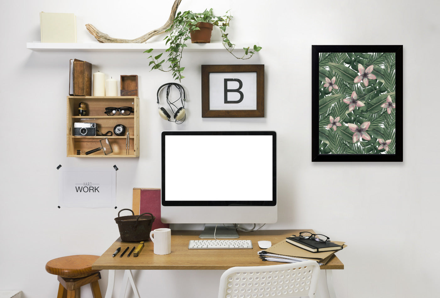 Tropical Botanical Leaves by Jetty Printables Framed Print - Americanflat