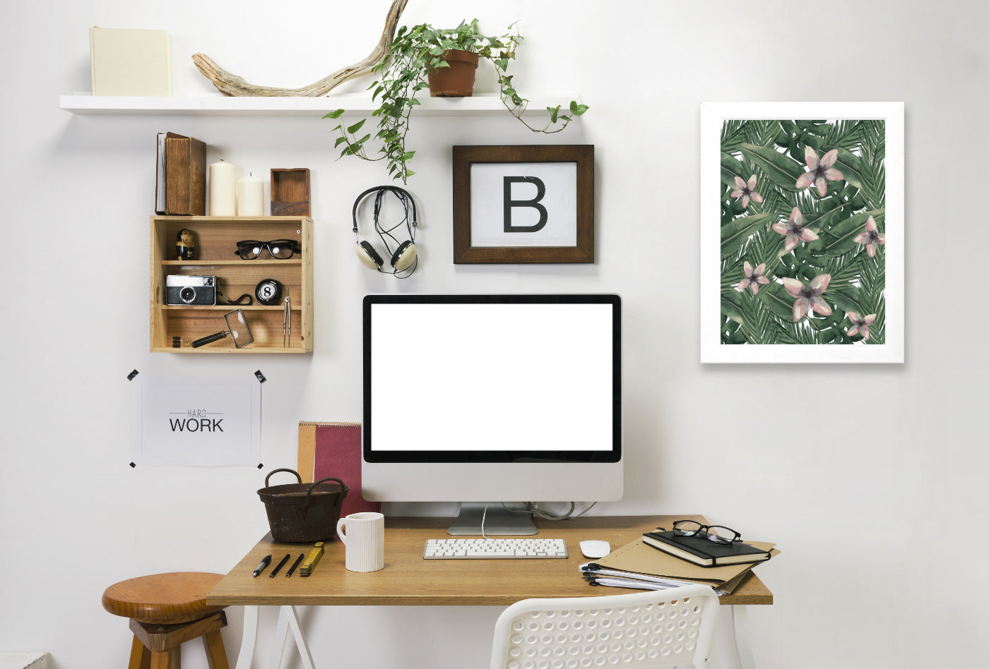 Tropical Botanical Leaves by Jetty Printables Framed Print - Americanflat
