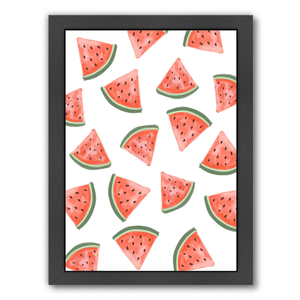 Watermelon Pattern by Jetty Printables Framed Print - Americanflat