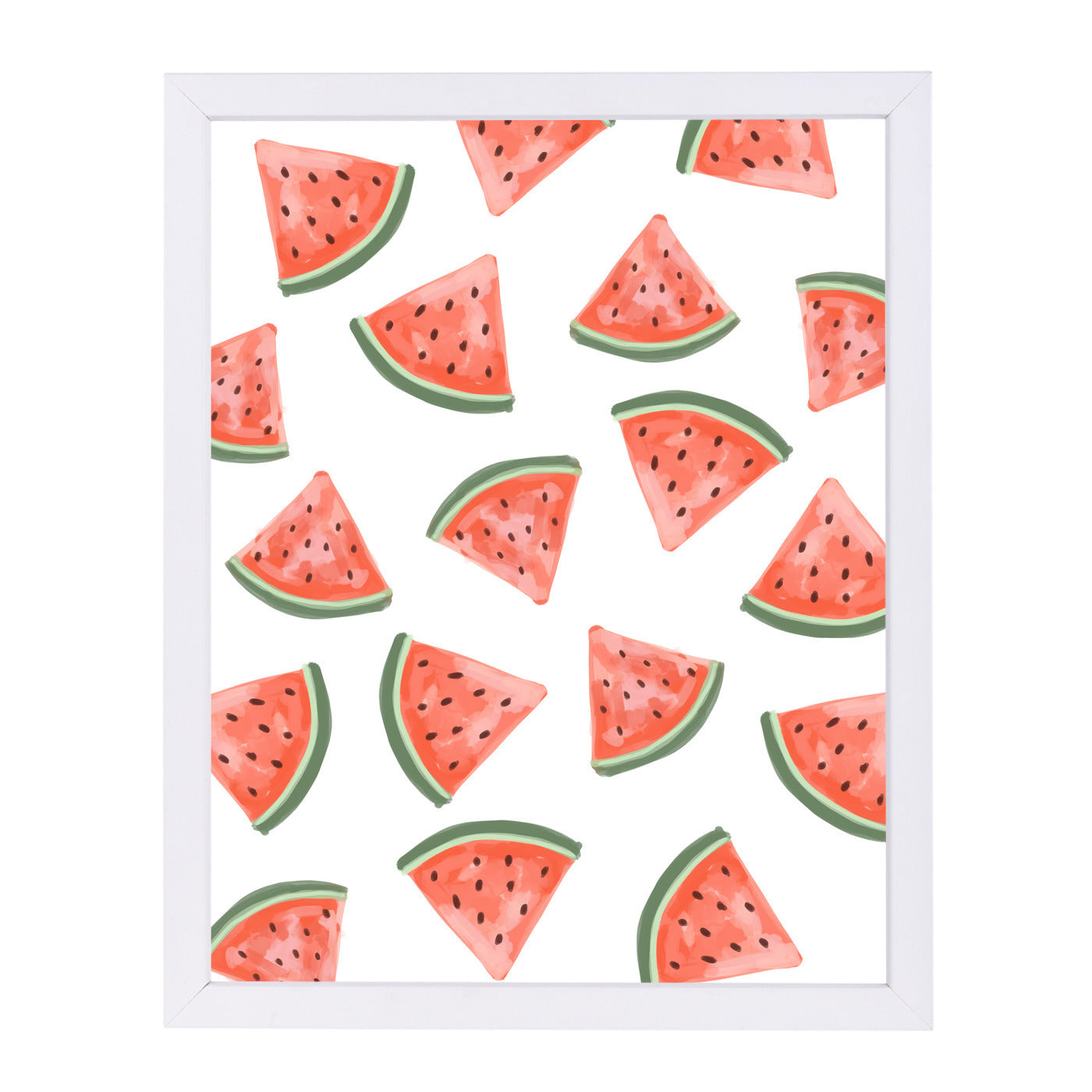 Watermelon Pattern by Jetty Printables Framed Print - Americanflat