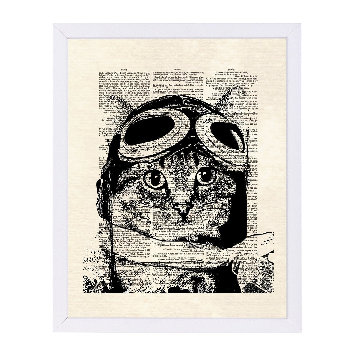 captain kitty by Matt Dinniman Framed Print - Americanflat