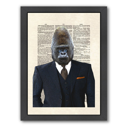 Gorilla by Matt Dinniman Framed Print - Americanflat