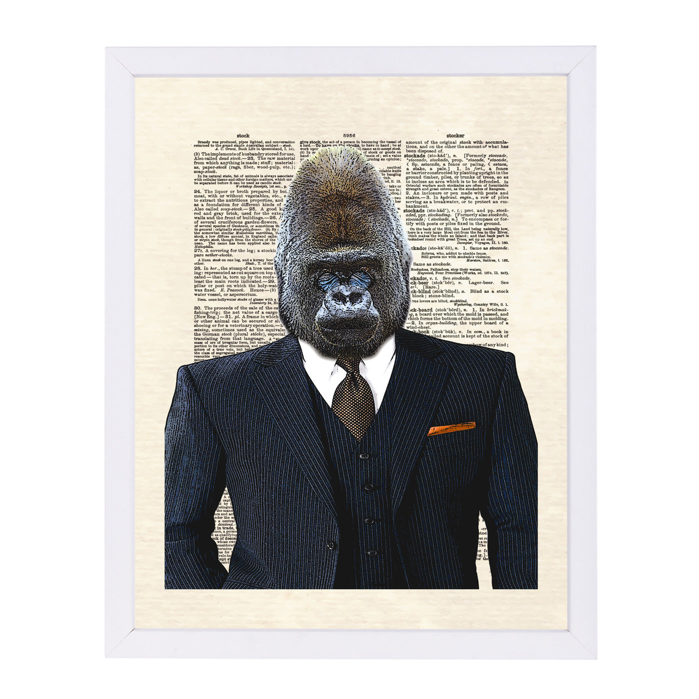 Gorilla by Matt Dinniman Framed Print - Americanflat