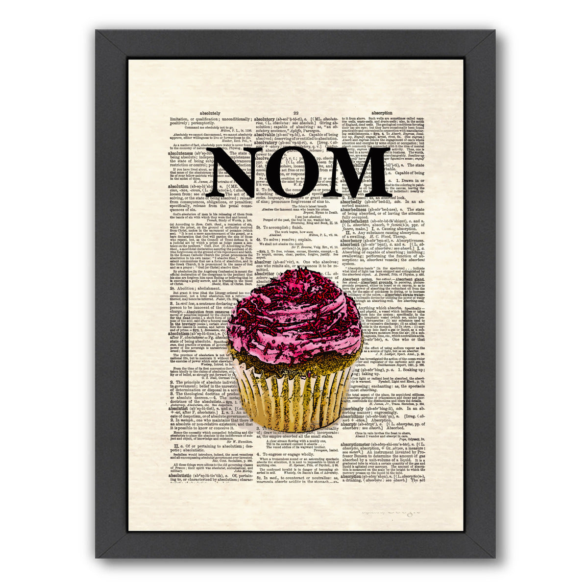 NomCupcake by Matt Dinniman Framed Print - Americanflat