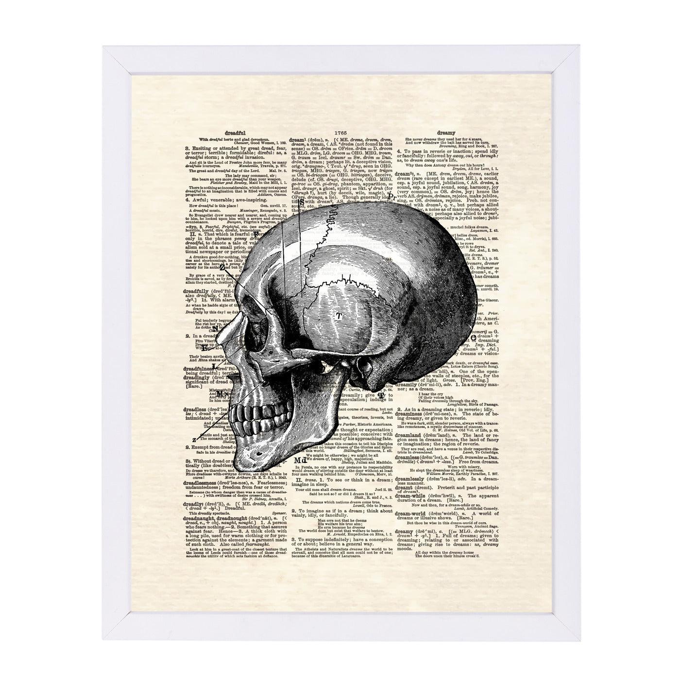 Skull by Matt Dinniman Framed Print - Americanflat