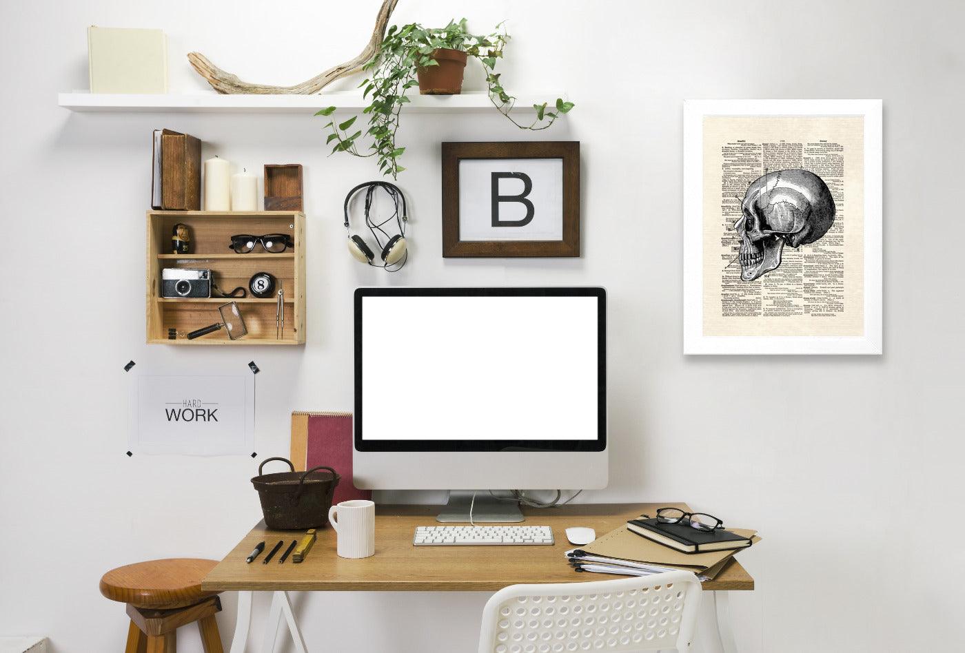 Skull by Matt Dinniman Framed Print - Americanflat