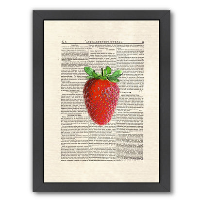 strawberry by Matt Dinniman Framed Print - Americanflat