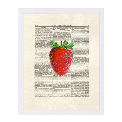 strawberry by Matt Dinniman Framed Print - Americanflat