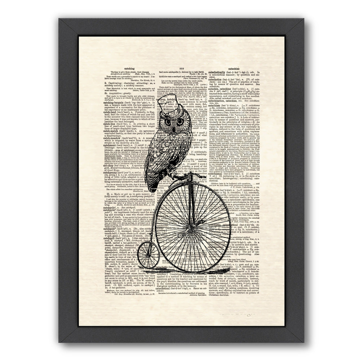 Top Hat Owl by Matt Dinniman Framed Print - Americanflat