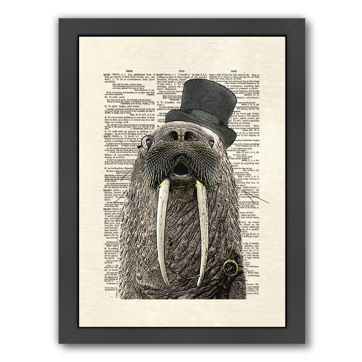 walrus by Matt Dinniman Framed Print - Americanflat