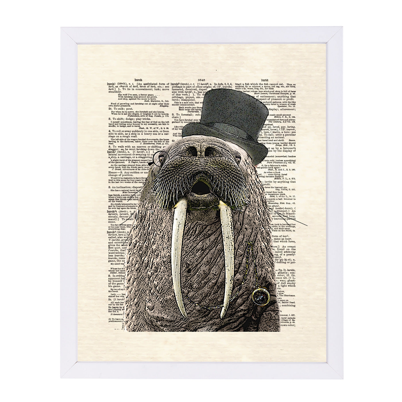 walrus by Matt Dinniman Framed Print - Americanflat