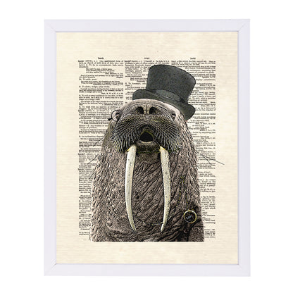 walrus by Matt Dinniman Framed Print - Americanflat