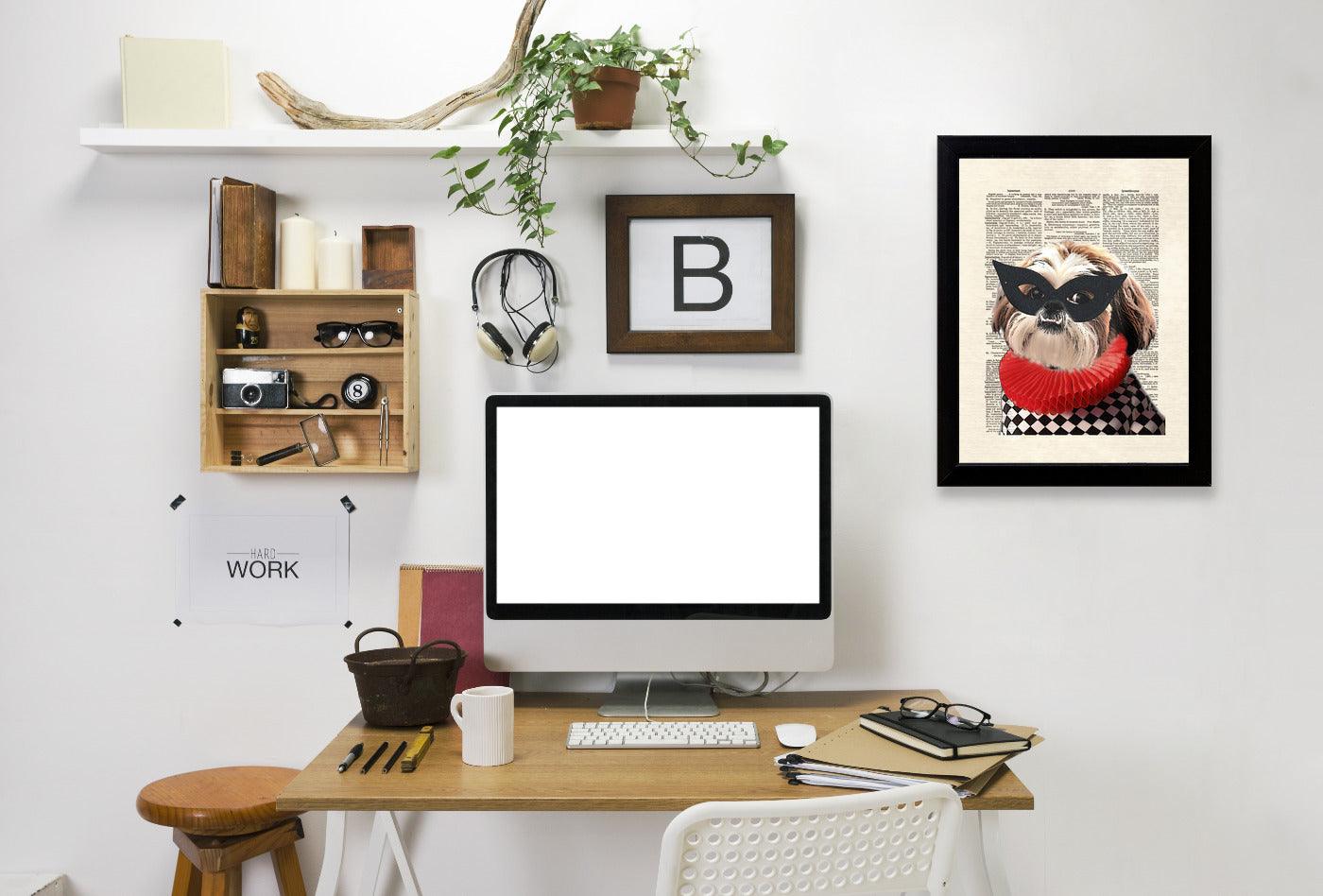 shihtzu by Matt Dinniman Framed Print - Americanflat
