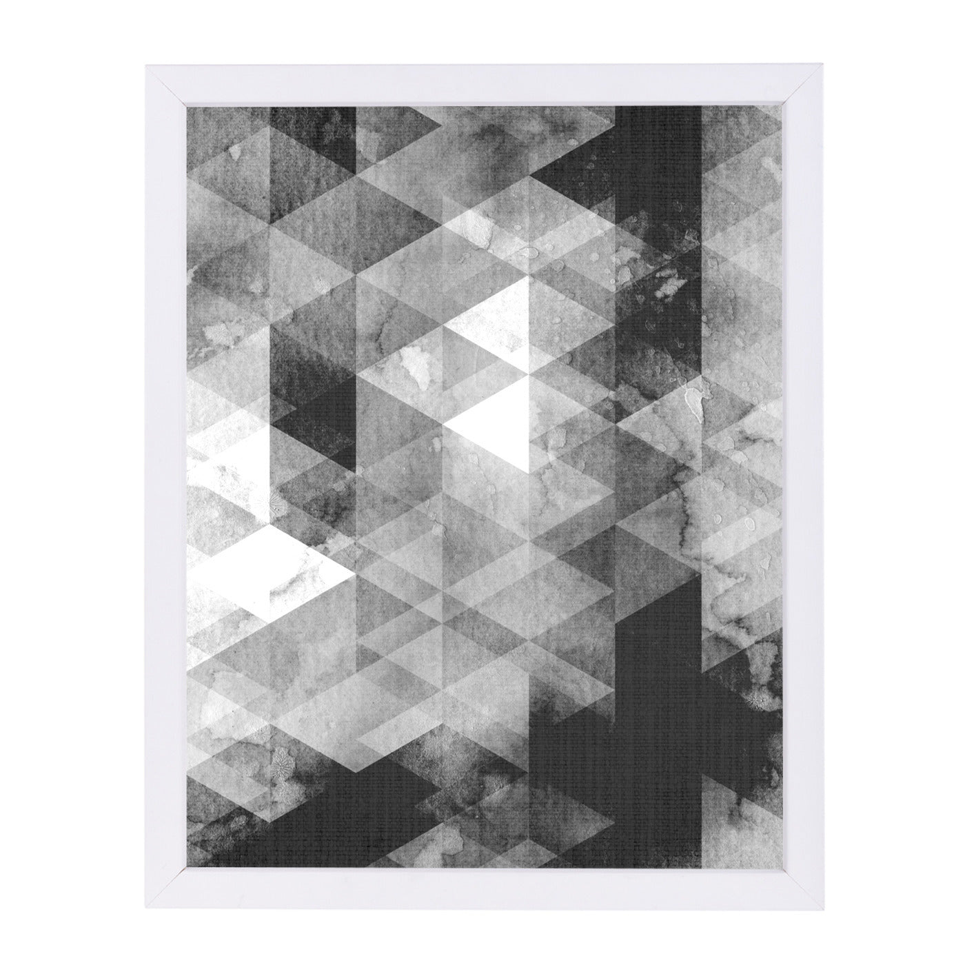 Geometric Grey by LILA + LOLA Framed Print - Americanflat