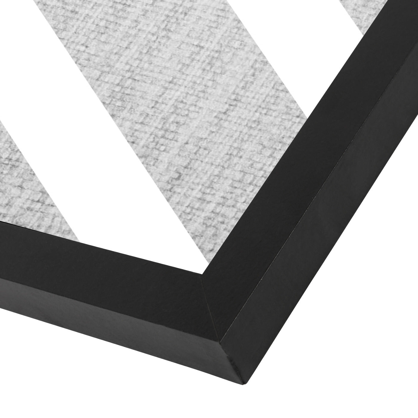 Geometric White Grey by LILA + LOLA Black Framed Print - Americanflat