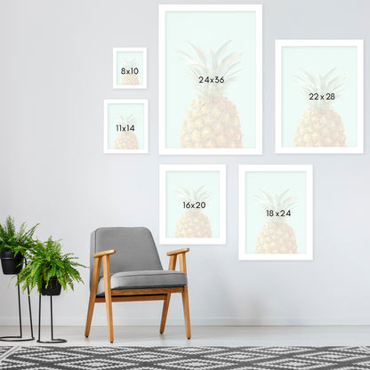 Peek A Boo Pineapple by LILA + LOLA Framed Print - Americanflat
